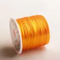 Flat orange elastic crystal cord roll for jewelry making and beaded bracelet crafts - Gold Yellow