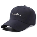 Gorra de béisbol azul marino transpirable con logo Constance de metal sport - Ajustable / Azul marino