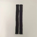 Chic black ribbed knit leg warmers in Y2K style for winter warmth and fashion - Long (Approx. 68cm) / Individual Packaging / Black