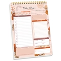 Detailed view of the A5 daily planner notepad featuring multiple time management sections. - Make It Happen 01