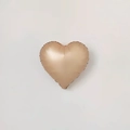 Detail of heart-shaped champagne gold foil balloon for wedding party decoration - Caramel Heart Balloon