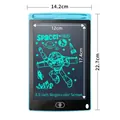 Tavoletta da scrittura LCD da 8,5 pollici celeste con stilo e schermo a colore verde - Schermo Monocromatico da 8,5 Pollici / Blu