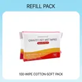 Petgravity 100-pack soft cotton replacement wipes for pet grooming and skin care - Wipes Replacement Pack (100 Pieces)