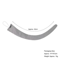 Gray fabric animal costume tail accessory with white elastic strap and 32cm length measurement - 32cm Regular Tail / Light Gray