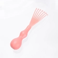 Pink eight-claw hairbrush cleaning tool made of durable plastic in a minimalist style - POM Plastic / Pink