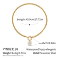 Tabella taglie dettagliata del ciondolo perla barocca con catena snake da 45cm - Stile Catena a Serpente Perla Barocca Oro (YYN023198)