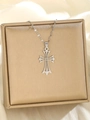 Silver - Hollow Pattern Cross (108192-SL)