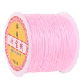 Pink 72 nylon cord for jewelry weaving on white spool for handmade necklaces - Pink