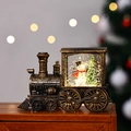 Tren vintage cepillado en oro (Muñeco de nieve) / Con agua