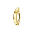 Piercing per ombelico minimalista in rame dorato con zircone e design curvo elegante - Stile 31
