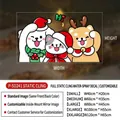 Christmas pet static stickers size chart showing five dimensions from 40cm to 120cm - Small (40x20cm) / Cartoon Pets-Hi Style
