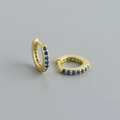 925 Silver / Dark Blue Stone (Gold)