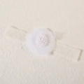 Delicate white lace baby headband featuring a multi-layered soft tulle flower detail - Lace Flower White