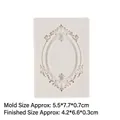 European style oval frame silicone mold for cake fondant and DIY resin crafts - Style 1 (Oval) / Gray