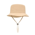Cappello a secchiello beige leggero con cordino regolabile per protezione solare UV - 58cm / Cachi