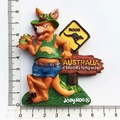 Australian Joey Roo resin fridge magnet with cartoon kangaroo and road sign motif - Kangaroo Signage