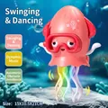Pink electric dancing octopus toy with LED lights, music and obstacle avoidance sensors - 250 g / Pink (English Packaging)