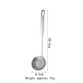 Espumadera de acero inoxidable 304 de 8,5 cm de diámetro para filtrar aceite y grasa - Pequeño / Plateado