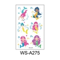 Waterproof mermaid cartoon temporary tattoo stickers for kids dream party style WS-A275 - Mermaid (WS-A275)