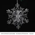 Pendentif flocon de neige en acrylique transparent 120mm pour sapin de Noël lot de 50 - 120 mm / Flocon Cristal Six Épées