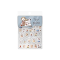 5D Embossed cute cartoon puppy and bear tea time themed nail art stickers MiC-03 - Tea Time Bear Relief (MiC-03)