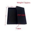 Black paper gift box for teacher appreciation keychain with 9x5x1.8cm dimensions - Gift Box Packing
