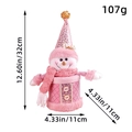 Rosa Schneemann Weihnachts-Süßigkeitenglas mit Paillettenhut und Schal Aufbewahrung - Schneemann
