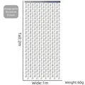 Dettaglio della tenda a frange laser argento da 2m a forma di stivale con dimensioni - Tenda a frange con stivali da cowboy / Stivale da Cowboy Olografico Argento