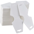 White cardboard jewelry display cards with folding hook design for necklace packaging - 100 Sheets Per Bundle / White Fold-over (12x5cm)