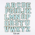 5.5cm Blue Chenille Alphabet Set 26pcs