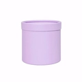 Mini round lavender cardboard flower gift box with lid for floral DIY arrangements - Fashion Light Purple