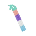 Unicorn silicone pop-it sensory bracelet with colorful mint and pink fidget bubbles - Unicorn Tie-dye Purple