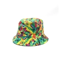 Unisex colorful abstract tie-dye bucket hat with artistic graffiti print for summer outdoor - Abstract Colorful Oil Painting Style (01)