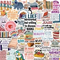 50 pieces of waterproof cartoon reading stickers for DIY laptop and guitar decoration - UU171 (Creative Reading-Bright Colors)