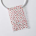 3D cherry pattern nail stickers with red fruit design and S-033F model number - 3D Relief Cherry (S-033F)