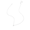 Collana minimalista in argento con ciondolo a lettera D lucida e chiusura a moschettone - Stile Lettera D (XL2131【D】)