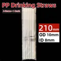 210mm*OD 10mm*ID 8mm (6 PP Straws + 1 Brush)
