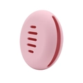Pink silicone makeup sponge travel case with breathable holes for dustproof storage - Powder Puff Pouch / Pink