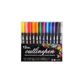 12-color set of metallic outline pens with pigment ink and double line effect - 12 Colors Style A