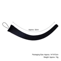 Plush black animal costume tail accessory with elastic loop for Halloween cosplay, 32cm length - 32cm Regular Tail / Black