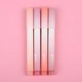 Macro detail of four gradient highlighters with soft matte finish on a pink background - Peach Milk Foam - OPP Bag