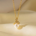 Collier Queue De Poisson En Perles 8121 En Or