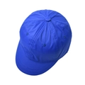 Waterproof royal blue short brim baseball cap with a classic six-panel athletic design - Adjustable / Blue
