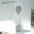 Vaso moderno in ceramica bianca design a radice di loto decorazione d'interni 31cm - Radice di Loto Grande / Bianco
