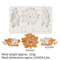 White silicone lace flower mold for fondant and chocolate cake border decoration - 2#--Grey