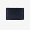 Cartera corta negra de cuero PU con relieve de dibujos animados y cierre plegable - Negro