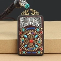 Ebony Cross Vajra Nepal Wushi Brand Single Pendant