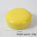 Round slow rebound PU foam bread toy in yellow, 14.4cm diameter and 120g weight - Large Round Yellow Bread