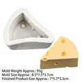 Triangle cheese slice silicone mold for aromatherapy candles and handmade soap making - Medium Triangle / Grey