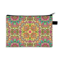Multicolor paisley mandala pattern large capacity polyester makeup organizer bag - Pattern 02